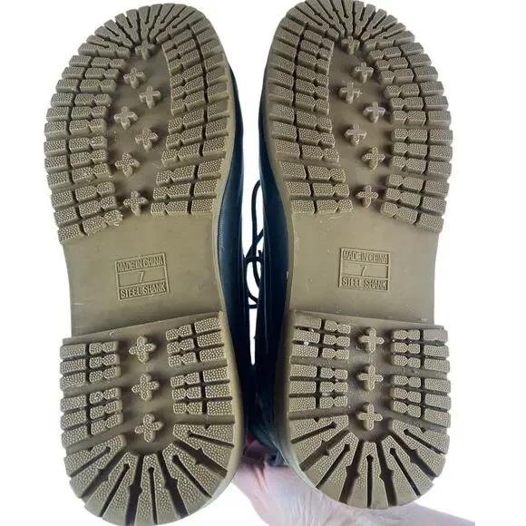 Crater Ridge Mens Size 7 Whitetail Camo Duck Boots Waterproof Steel Shank Size 7 - Picture 7 of 13